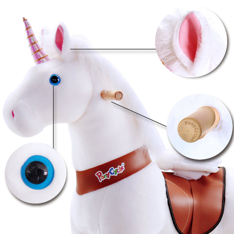 Ride On White Unicorn Toy From PonyCycle - Ages 3-5