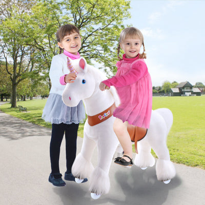 Ride On White Unicorn Toy From PonyCycle - Ages 3-5