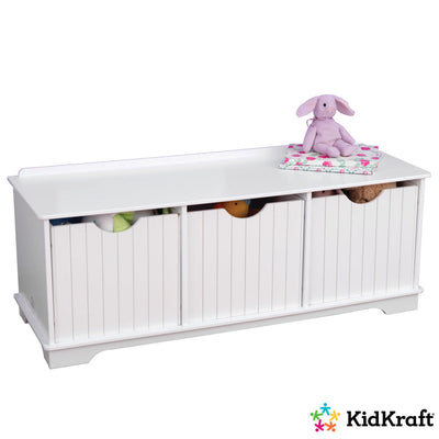 KidKraft Nantucket Storage Bench - White