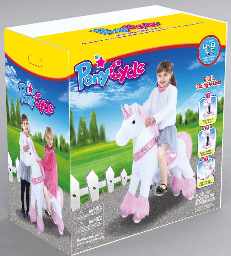 Ride On Pink Unicorn Toy From PonyCycle - Ages 4-9
