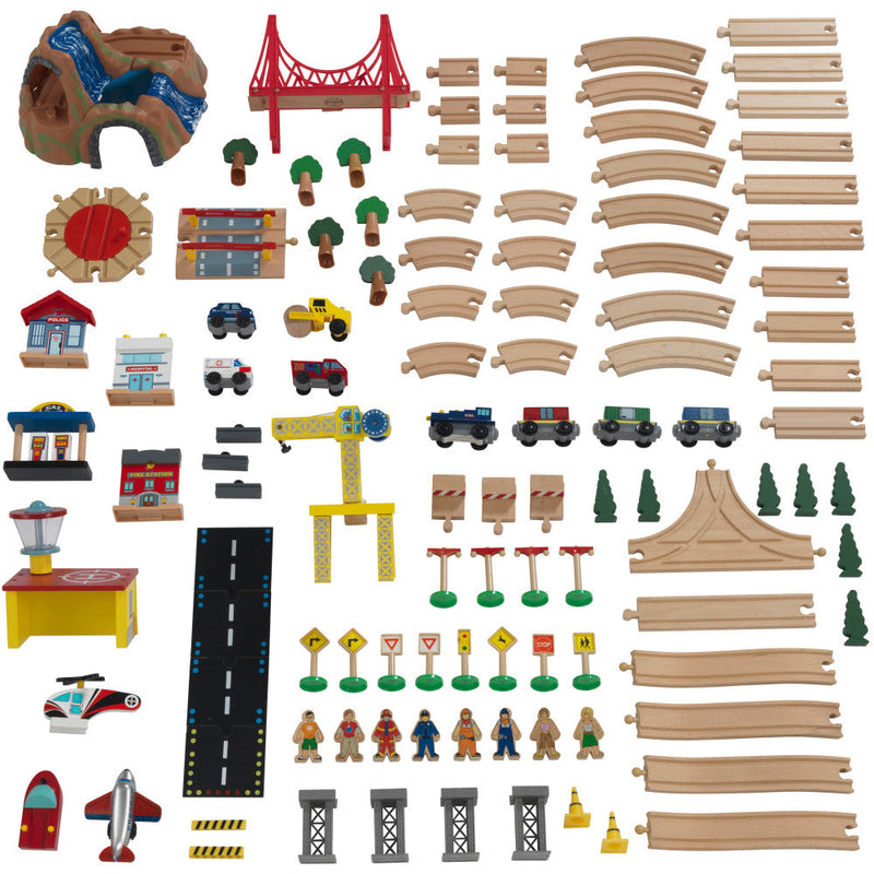 KidKraft Adventure Town Railway Set & Table