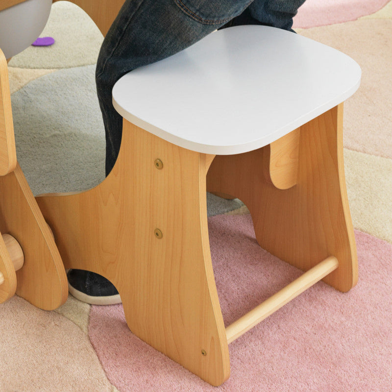KidKraft Arches Expandable Table & Bench Set - White