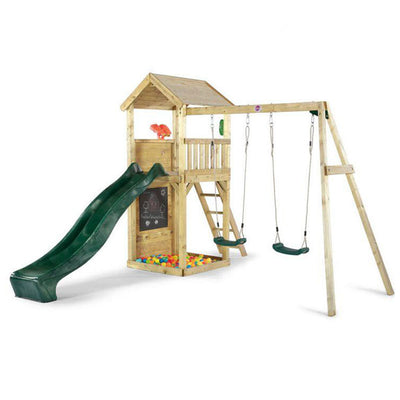 Plum® Wooden Lookout Tower with Swings