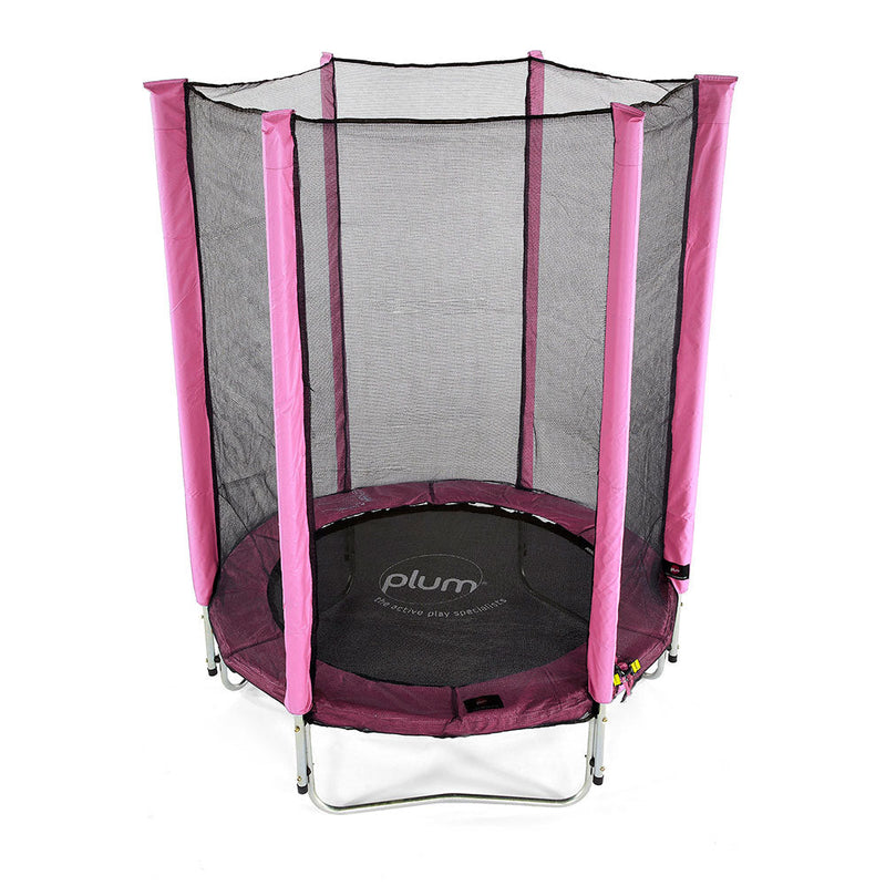 Plum® 4.5ft Junior Trampoline & Enclosure - Pink