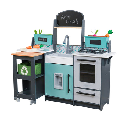 KidKraft Garden Gourmet Play Kitchen with EZ Kraft Assembly™