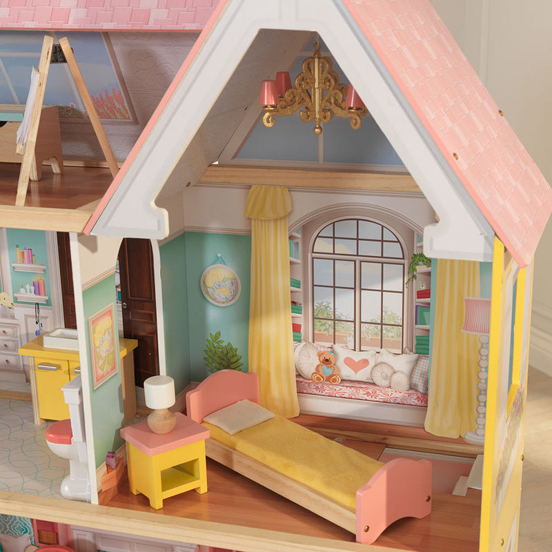 KidKraft Lola Mansion Dollhouse with EZ Kraft Assembly™
