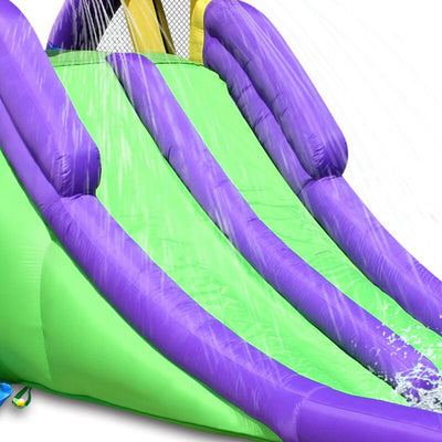 Kids Inflatable Double Water Slide From Happy Hop