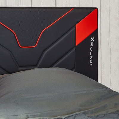 X Rocker Cerberus Ottoman Gaming Bed - Carbon Red (2 Sizes)