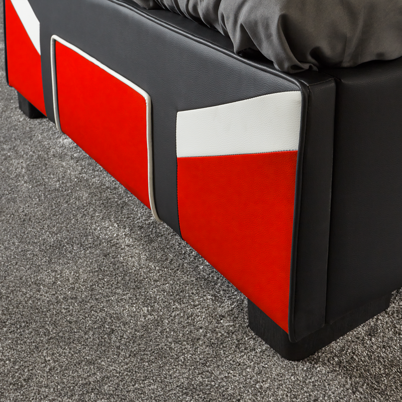 X Rocker Cerberus Ottoman Gaming Bed - Red (2 Sizes)