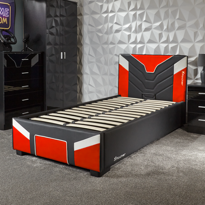 X Rocker Cerberus Gaming Bed In A Box - Red (3 Sizes)