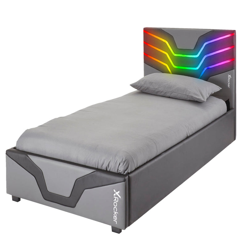 X Rocker Cosmos RGB Single Ottoman Gaming Bed With Led Lighting