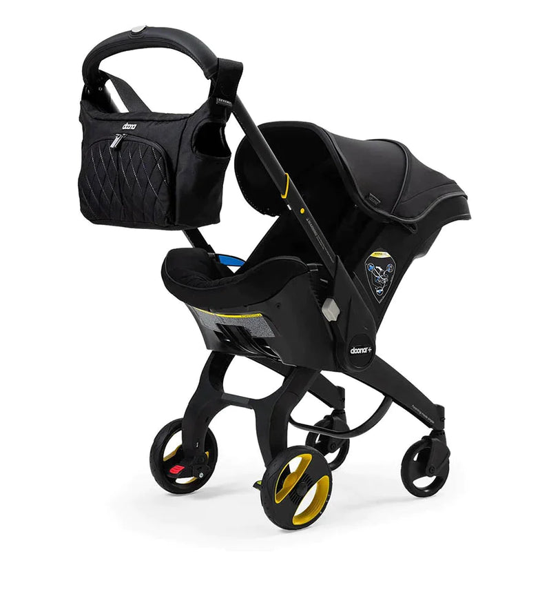 Doona Infant Car Seat - Limited Edition - Midnight Black - FREE Essentials Changing Bag