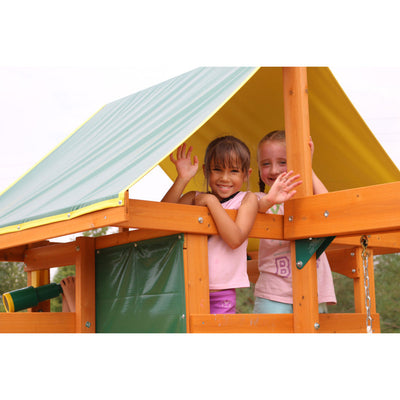 KidKraft Brookridge Climbing Frame Outdoor Wooden Play Center