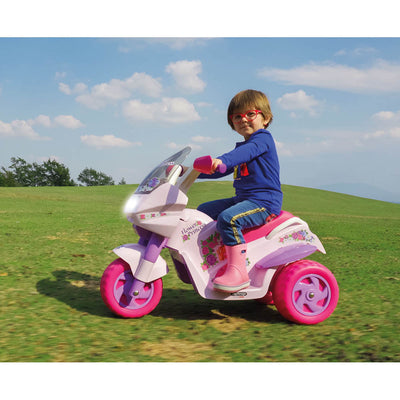 Peg Perego Flower Princess - 6V Kids Electric 3 Wheel Motorbike