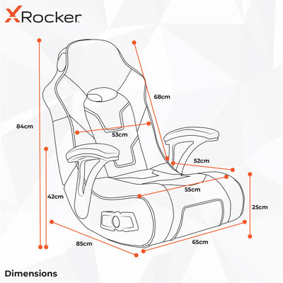 X Rocker G-Force 2.1 Audio Gaming Chair - Blue