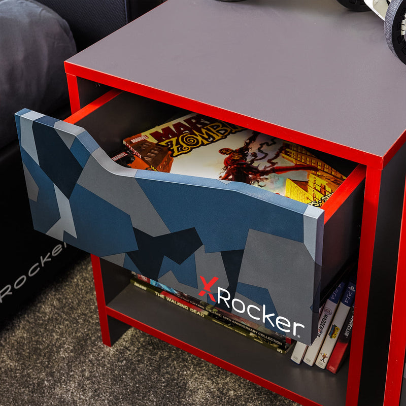 X Rocker Hideout 3 Piece Bedroom Furniture Set - Red