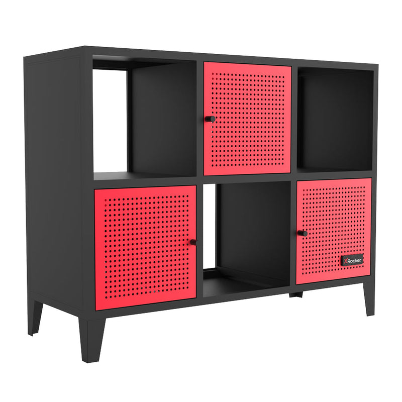 X Rocker Mesh-Tek Wide 6 Cube Storage Cabinet
