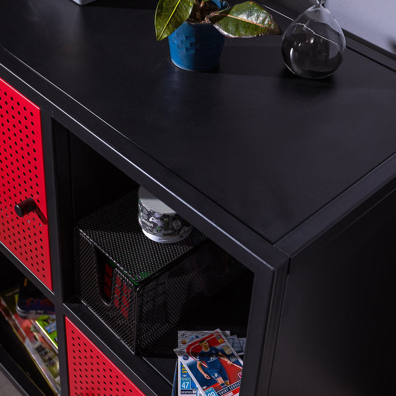 X Rocker Mesh-Tek Square 4 Cube Storage Cabinet