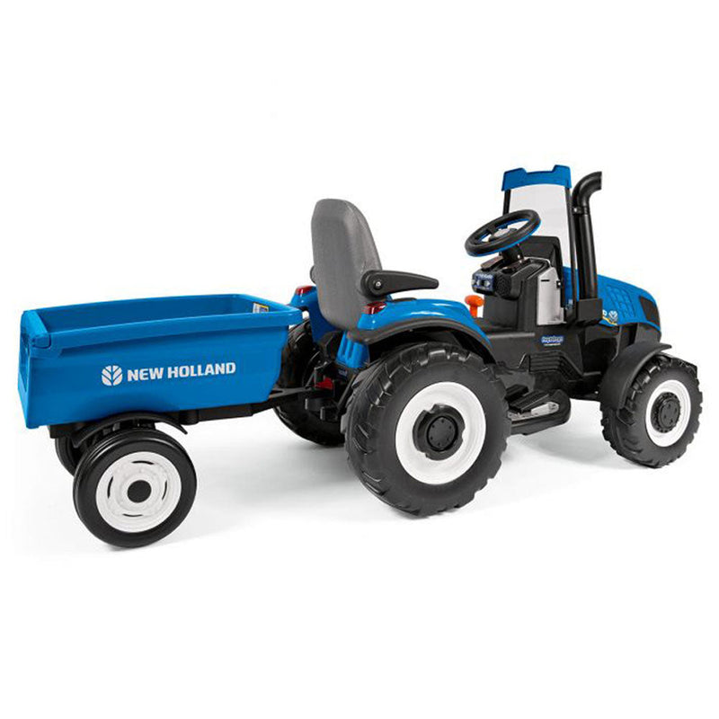 Peg Perego New Holland T8 With Trailer 12V Kids Electric Tractor