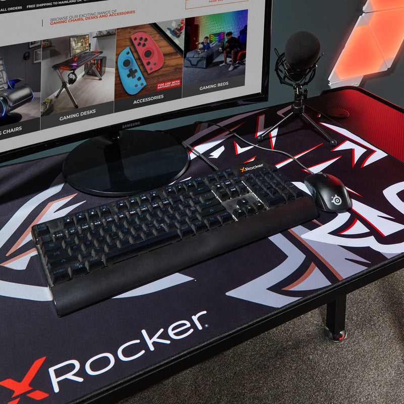 X Rocker Panther Xl L-Shape Corner Gaming Desk - Left