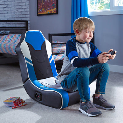 X Rocker Shadow 2.0 Floor Rocker Gaming Chair - Blue
